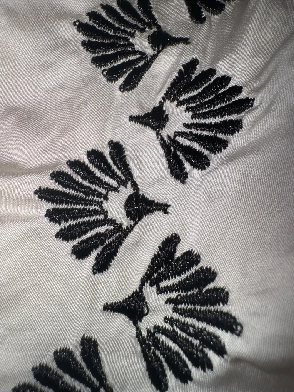 Anthropologie Embroidered Crop Blouse